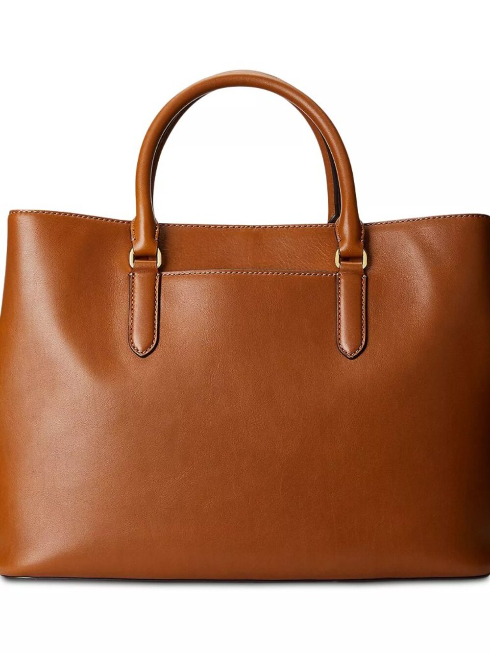 NWT ✅ LAUREN RALPH LAUREN Leather Large Marcy Satchel ⭐ Dust Bag + LRL Card - Picture 4 of 16